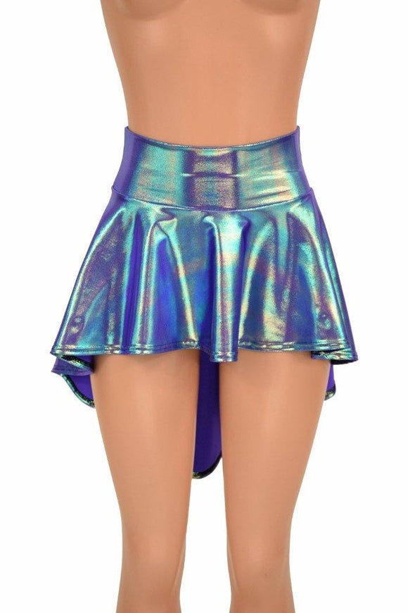 Moonstone Metallic Hi Lo Rave Skirt - Coquetry Clothing