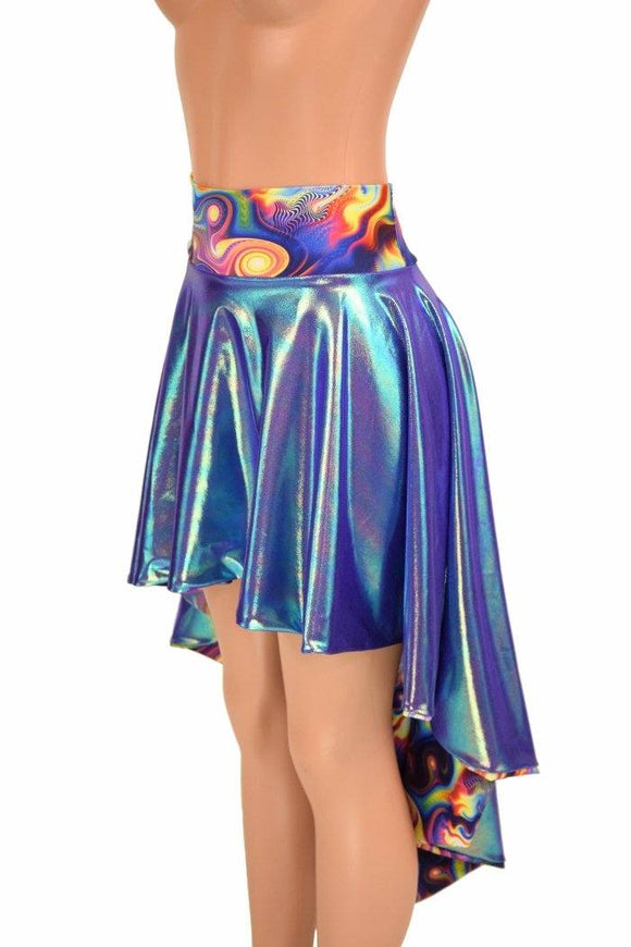 Moonstone & Meteorite Hi - Lo Flip Skirt - Coquetry Clothing