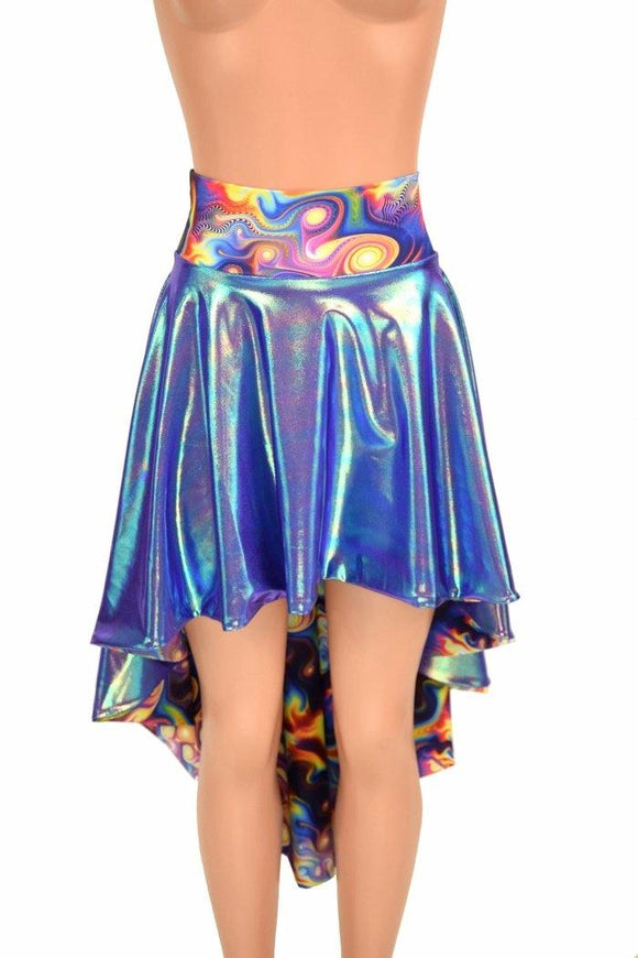 Moonstone & Meteorite Hi - Lo Flip Skirt - Coquetry Clothing