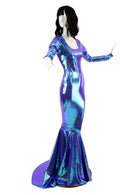 Moonstone Puddle Train Gown - Coquetry Clothing