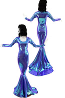 Moonstone Puddle Train Gown - Coquetry Clothing