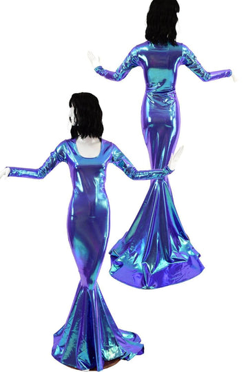 Moonstone Puddle Train Gown - Coquetry Clothing