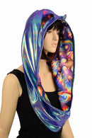 Moonstone Reversible Infinity Festival Hood - Coquetry Clothing