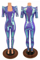 Moonstone Sharp Shoulder Catsuit - Coquetry Clothing