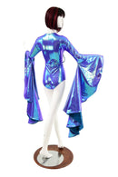 Moonstone Sorceress Sleeve Romper with Laceup - Coquetry Clothing