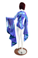 Moonstone Sorceress Sleeve Romper with Laceup - Coquetry Clothing