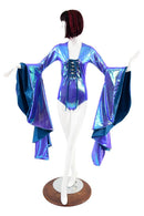 Moonstone Sorceress Sleeve Romper with Laceup - Coquetry Clothing