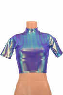 Moonstone Tee Sleeve Crop Top - Coquetry Clothing