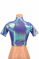 Moonstone Tee Sleeve Crop Top - Coquetry Clothing