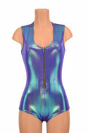 Moonstone Zipper Front Romper - 1