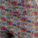 Mushroom Print High Waist Bike Shorts READY to SHIP - Coquetry Clothing