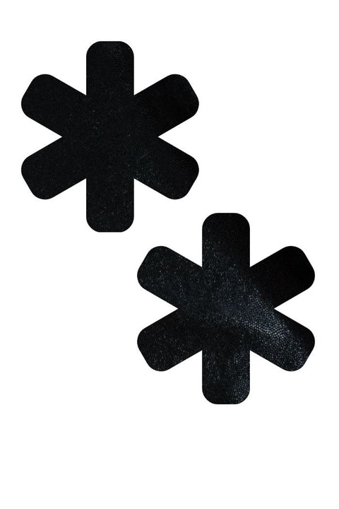 Black Mystique Asterisk Pasties - Coquetry Clothing