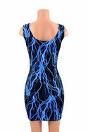 Neon Blue Lightning Tank Dress - 4