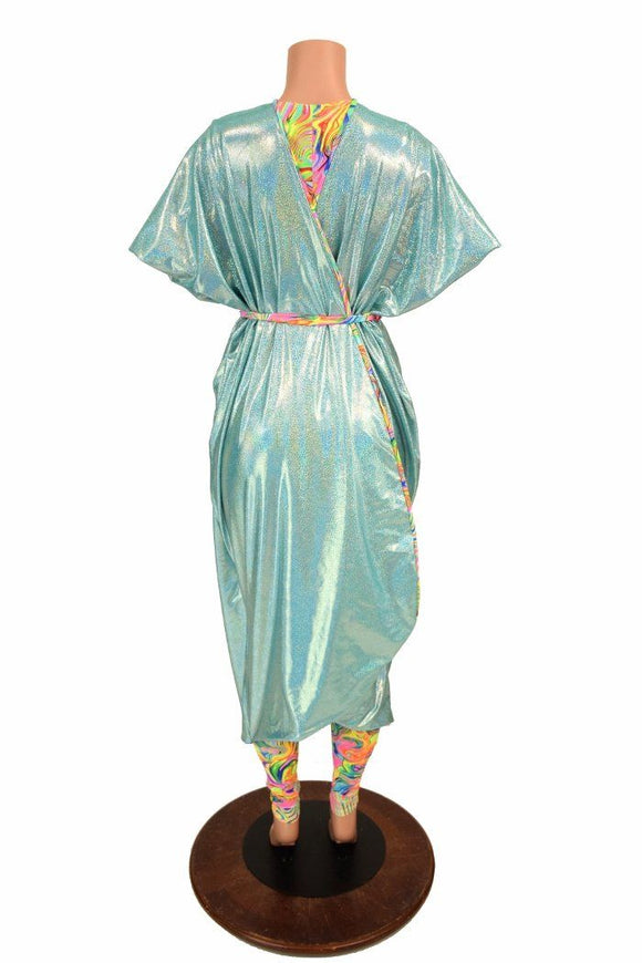 Neon Flux and Seafoam Batwing Catsuit - Coquetry Clothing