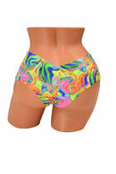 Neon Flux Cheeky Shorts - Coquetry Clothing