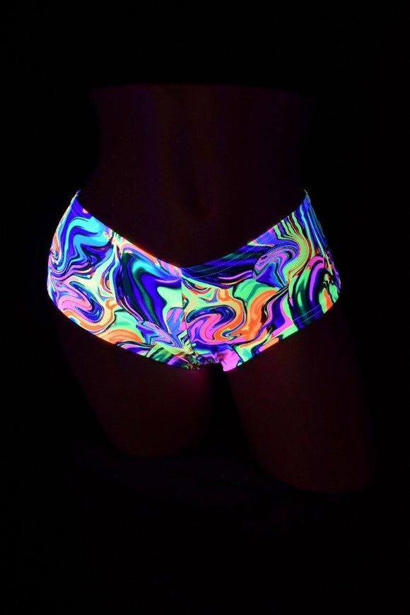 Neon Flux Cheeky Shorts - Coquetry Clothing