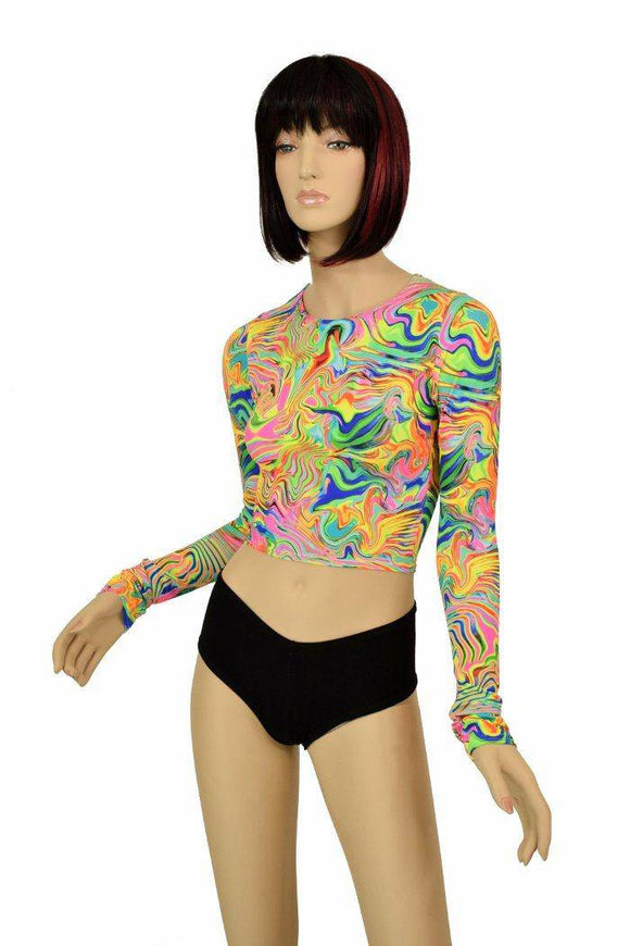 Neon Flux Crop Top - Coquetry Clothing