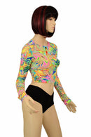 Neon Flux Crop Top - Coquetry Clothing