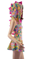 Neon Flux Dragon Crop & Skirt Set - Coquetry Clothing