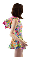 Neon Flux Dragon Crop & Skirt Set - Coquetry Clothing