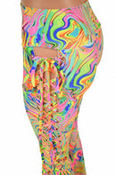 Neon Flux Lace Up Bell Bottom Flares - Coquetry Clothing