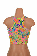 Neon Flux Racerback Crop Top - Coquetry Clothing