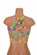 Neon Flux Racerback Crop Top - 4