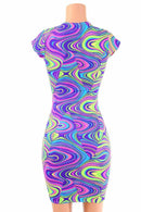 Neon Glow Worm Bodycon Dress - Coquetry Clothing