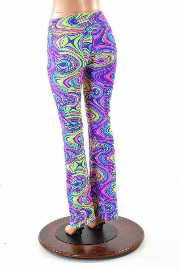 Neon Glow Worm Boot Cut Leggings - Coquetry Clothing