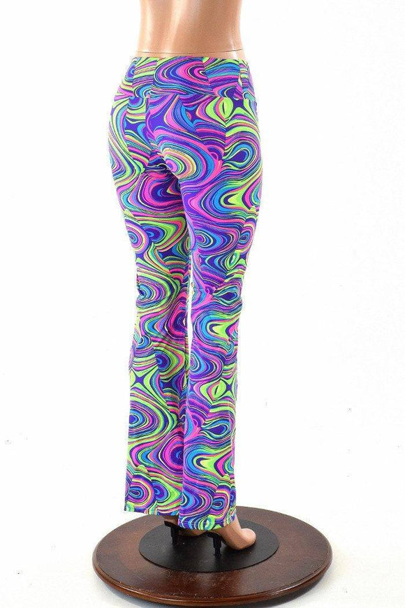 Neon Glow Worm Boot Cut Leggings - Coquetry Clothing