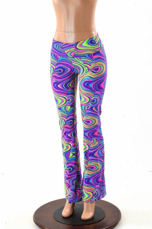 Neon Glow Worm Boot Cut Leggings - Coquetry Clothing