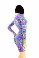 Neon Glow Worm Long Sleeve Dress - 2