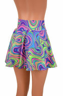 Neon Glow Worm Mini Rave Skirt - 3