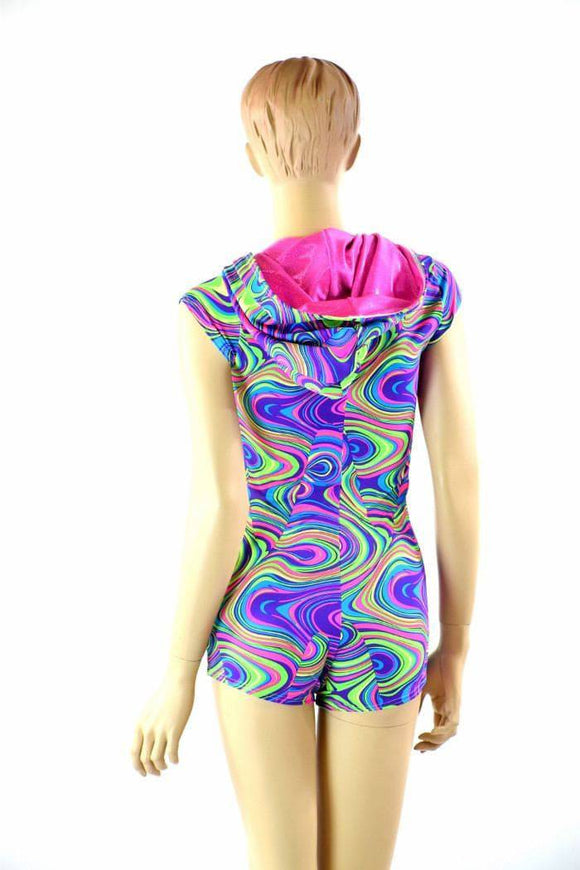Neon Glow Worm Romper - Coquetry Clothing
