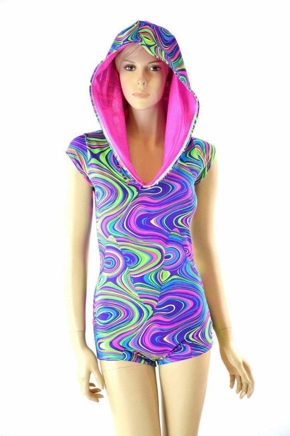 Neon Glow Worm Romper - Coquetry Clothing