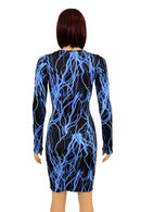 Neon Lighting Long Sleeve Bodycon Dress - Coquetry Clothing