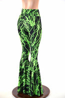 Neon Lightning High Waist Bell Bottom Flares - Coquetry Clothing