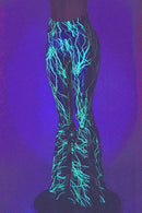 Neon Lightning High Waist Bell Bottom Flares - Coquetry Clothing