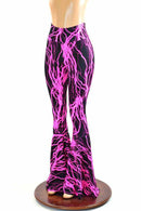 Neon Lightning High Waist Bell Bottom Flares - Coquetry Clothing