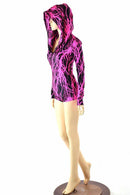 Neon Lightning Hoodie Romper - Coquetry Clothing
