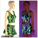 Neon Lightning Tank & Skirt Set - Coquetry Clothing