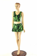 Neon Lightning Tank & Skirt Set - Coquetry Clothing
