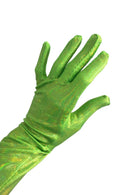 Neon Lime Holographic Gloves - Coquetry Clothing
