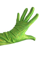 Neon Lime Holographic Gloves - Coquetry Clothing
