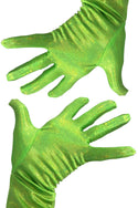 Neon Lime Holographic Gloves - 1