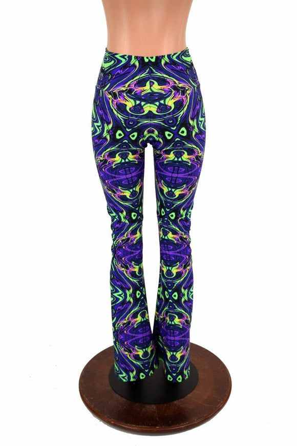 Neon Melt Boot Cut Leggings - Coquetry Clothing
