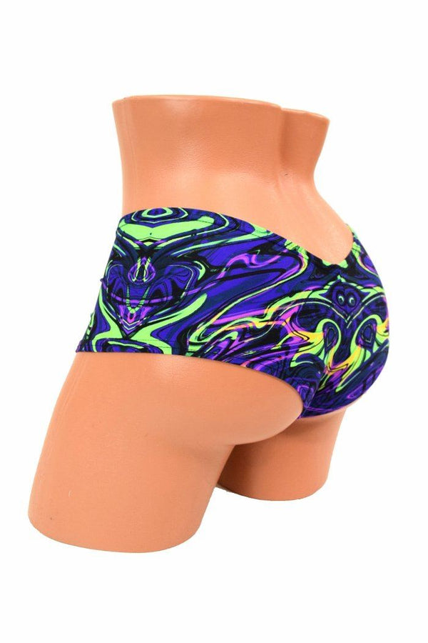 Neon Melt Cheeky Booty Shorts - 6