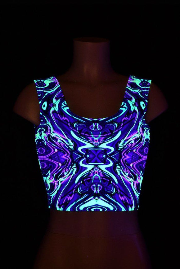 Neon Melt Crop Top - Coquetry Clothing