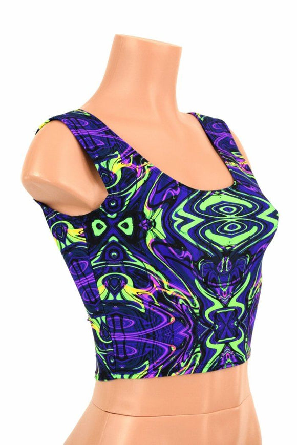 Neon Melt Crop Top - Coquetry Clothing
