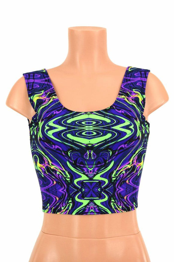 Neon Melt Crop Top - Coquetry Clothing